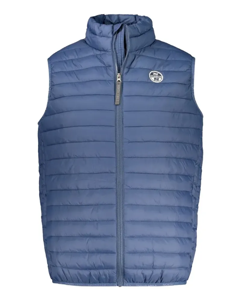 North Sails quilted zip-up gilet - Blau Blau