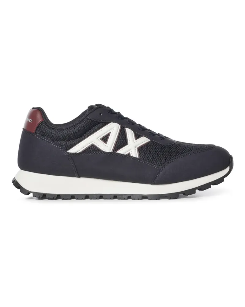 Armani Exchange Sneakers mit Logo-Patch - Blau Blau