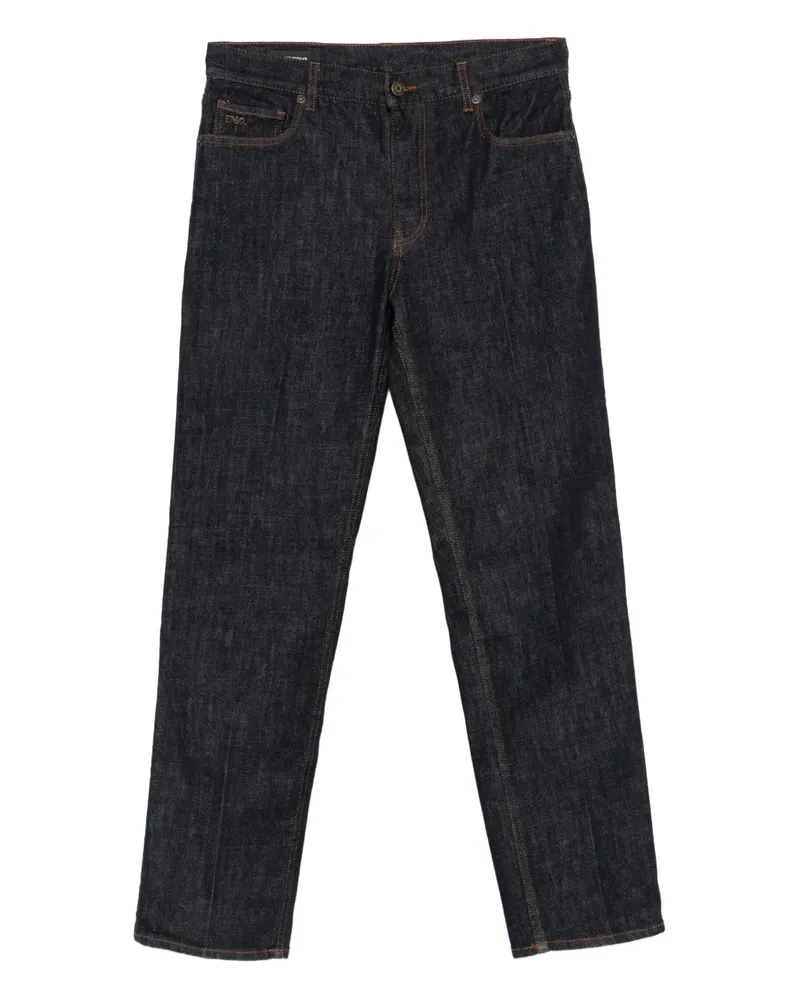 Emporio Armani Hose mit Kontrastnähten - Schwarz Schwarz