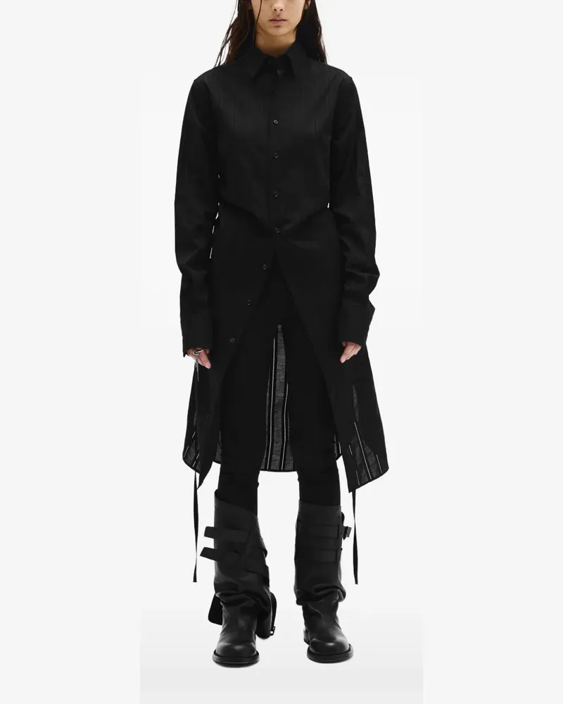 Ann Demeulemeester Komfortables Sandrina Hemd - Schwarz Schwarz