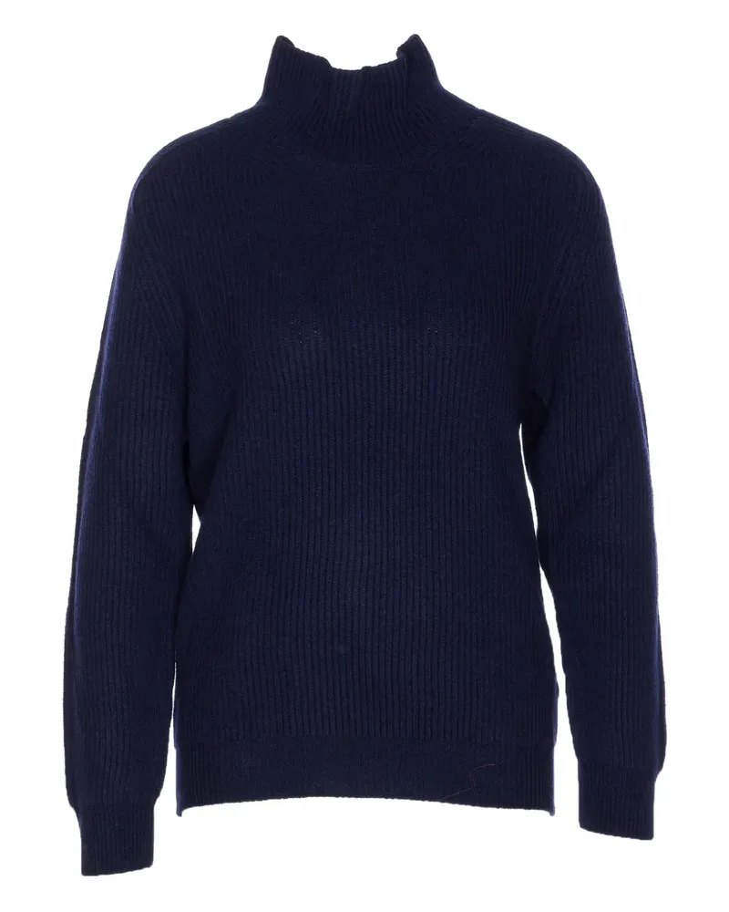 Dondup Gerippter Pullover mit Stehkragen - Blau Blau