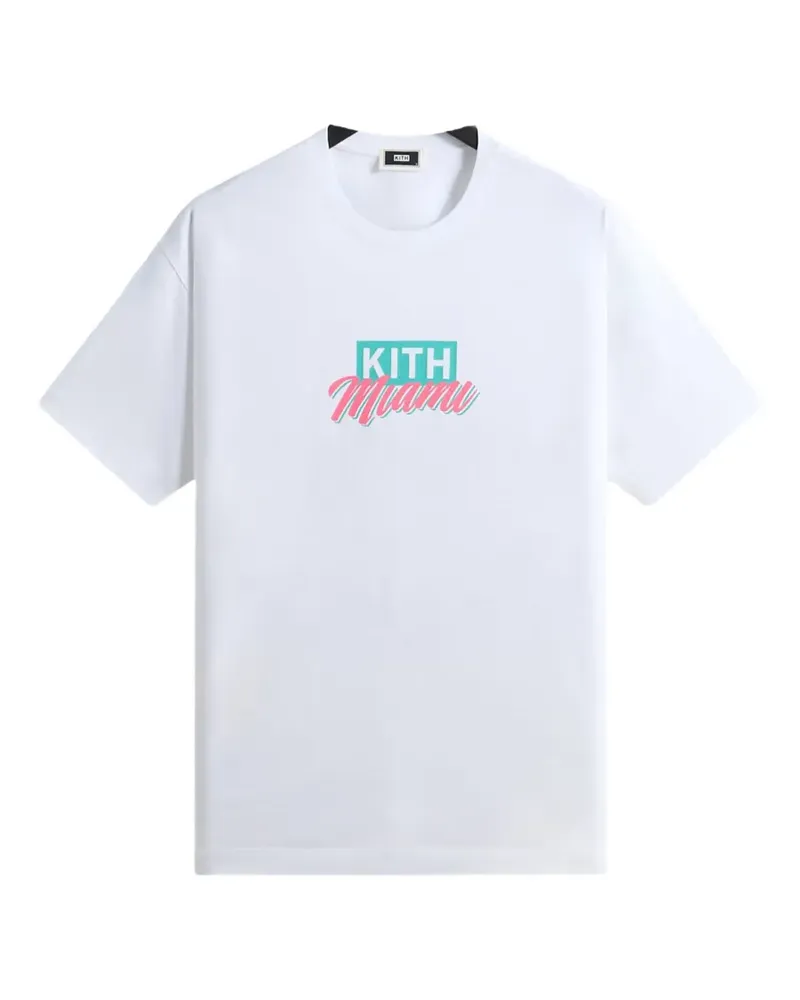 KITH Miami Classic Logo short-sleeve T-shirt - Weiß Weiß