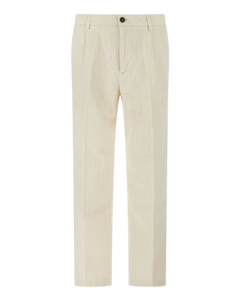 CRUNA Belleville pleated corduroy trousers - Nude Nude