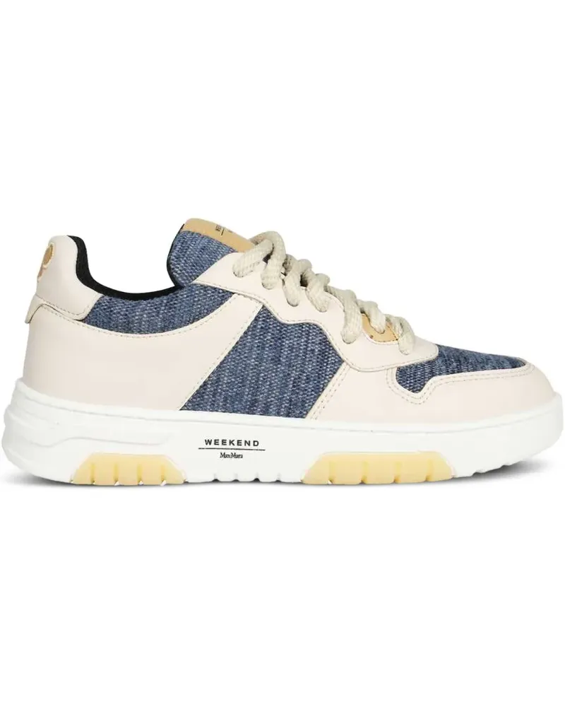 Max Mara Sneakers mit Jeanseinsätzen - Nude Nude