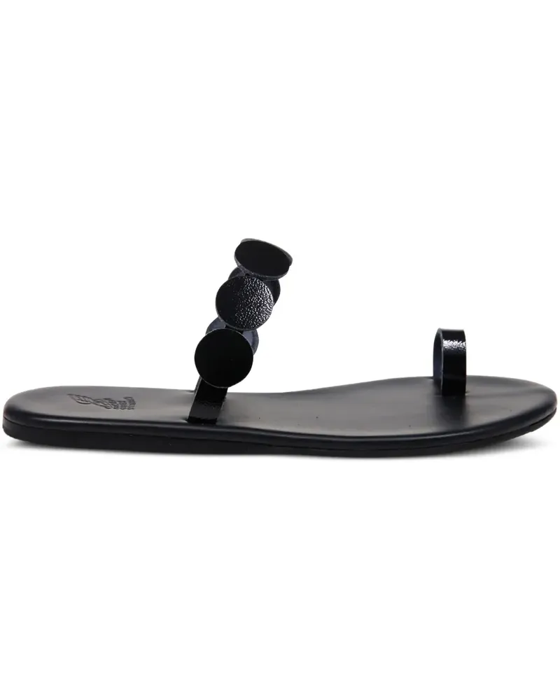 Ancient Greek Sandals Flache Calisto Sandalen - Schwarz Schwarz
