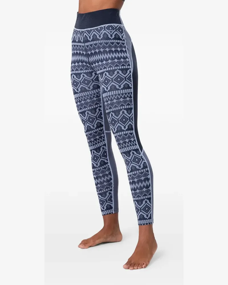 Kari Traa Malia fair isle-patterned base-layer leggings - Blau Blau