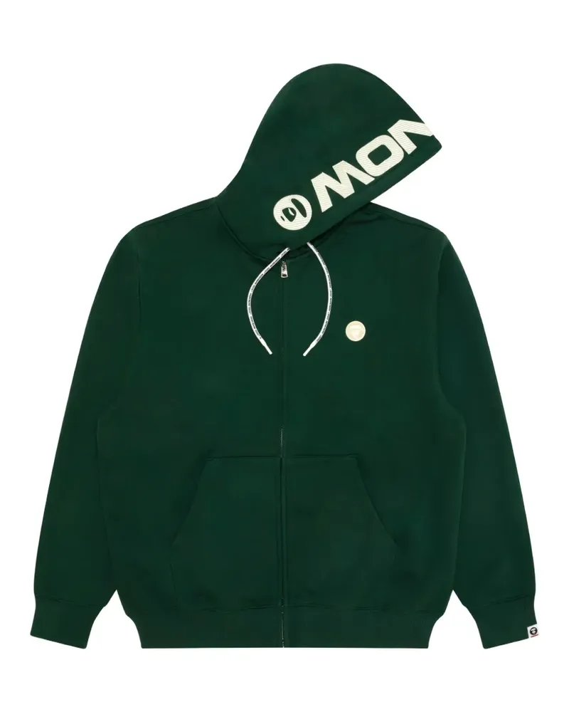 BAPE APENOW Kapuzenjacke mit Logo-Print - Grün Grün