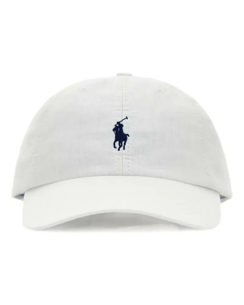 Ralph Lauren Baseballkappe mit Polo Pony-Stickerei - Weiß Weiß