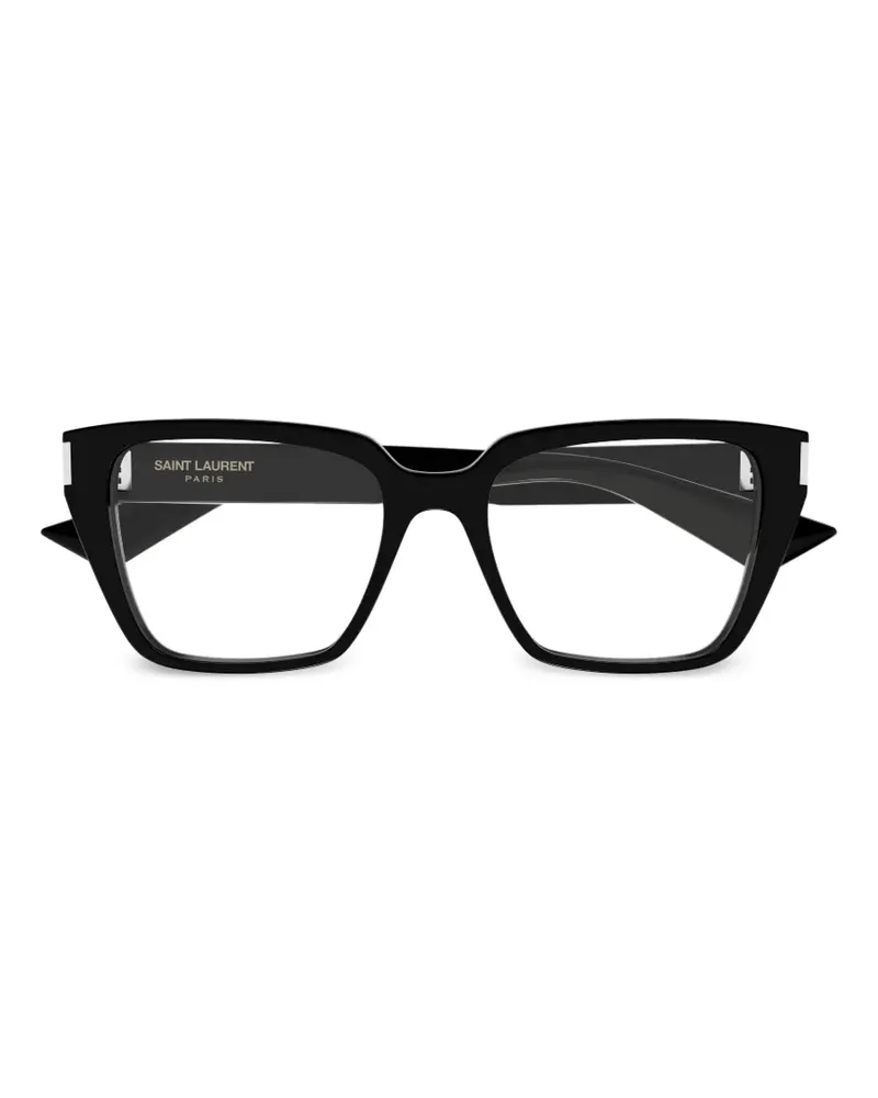 Saint Laurent Brille mit eckigem Gestell - Schwarz Schwarz