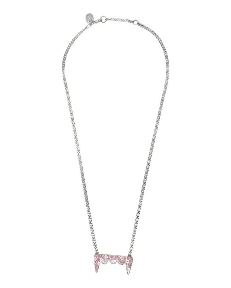 Perks and Mini Grillz Halskette mit Fangz-Anhänger - Silber Silber