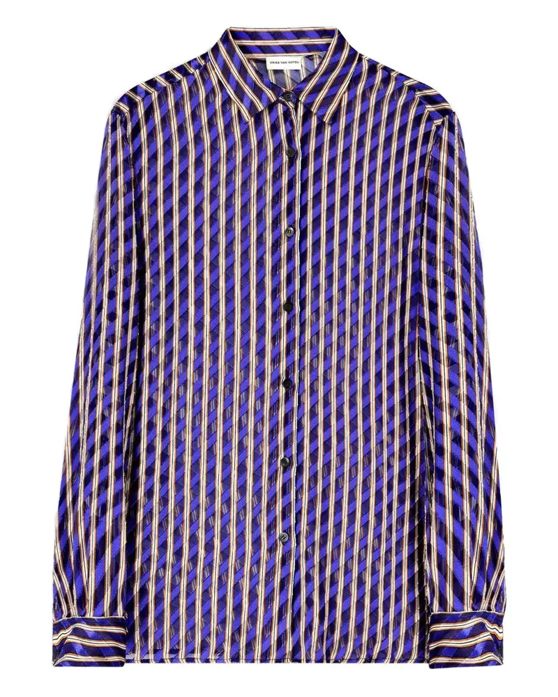 Dries van Noten Weites Hemd - Violett Violett