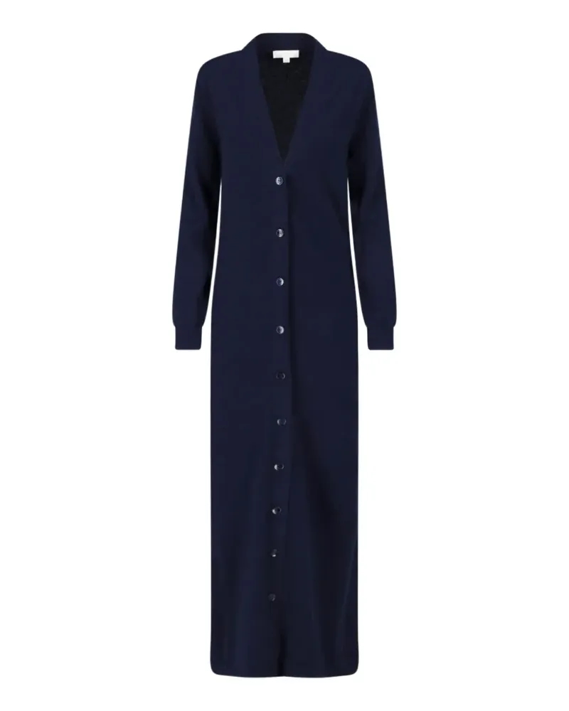 Malo cashmere button-down maxi dress - Blau Blau