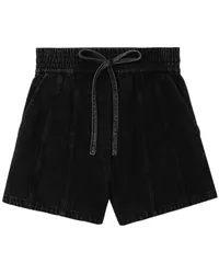 3.1 phillip lim Jeans-Shorts mit Kordelzug Schwarz