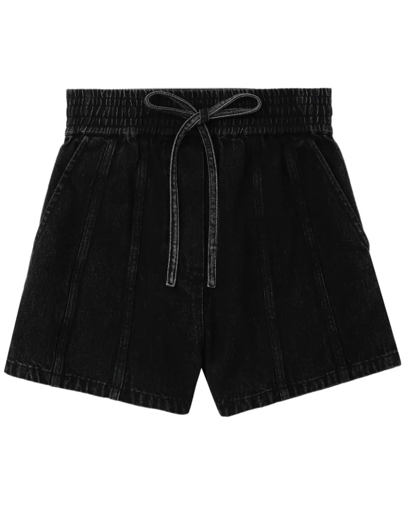 3.1 phillip lim Jeans-Shorts mit Kordelzug - Schwarz Schwarz