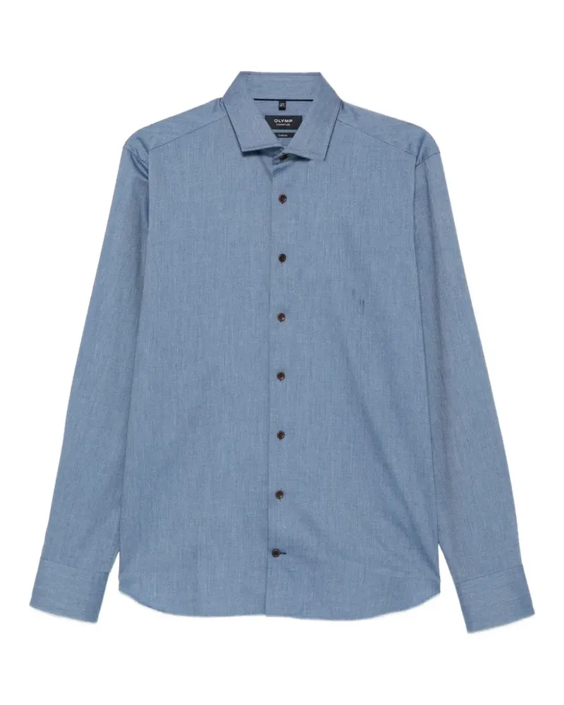Olymp twill long-sleeve shirt - Blau Blau