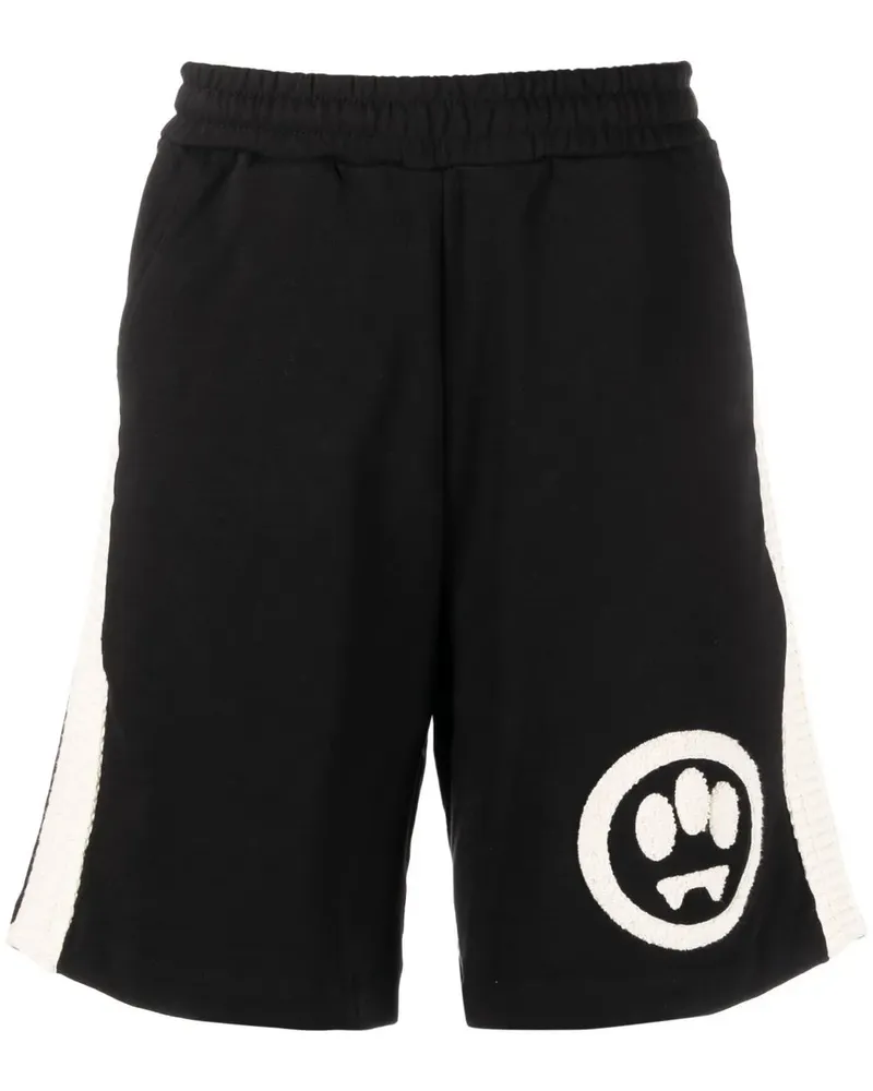 BARROW Joggingshorts mit Logo-Applikation - Schwarz Schwarz