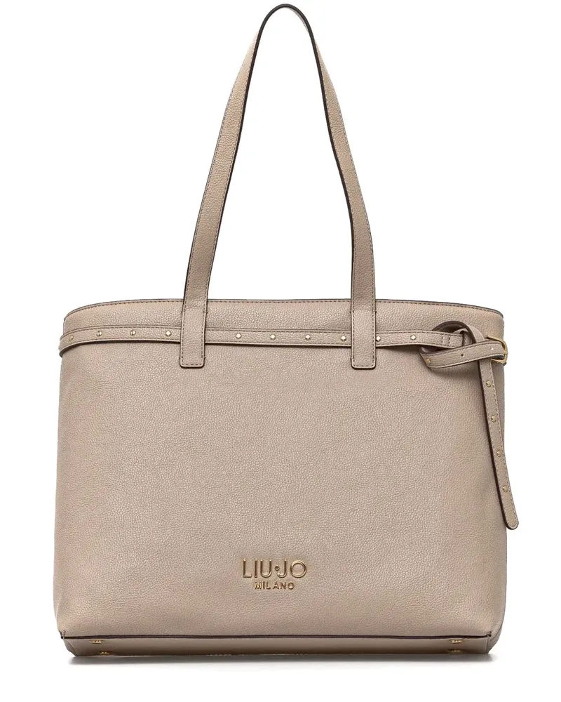 Liu Jo Handtasche mit Logo-Schriftzug - Nude Nude