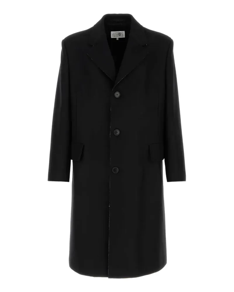 Maison Margiela single-stitch single-breasted coat - Schwarz Schwarz