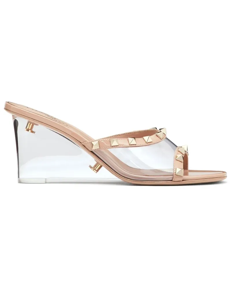 Valentino Garavani Rockstud Mules 70mm - Nude Nude