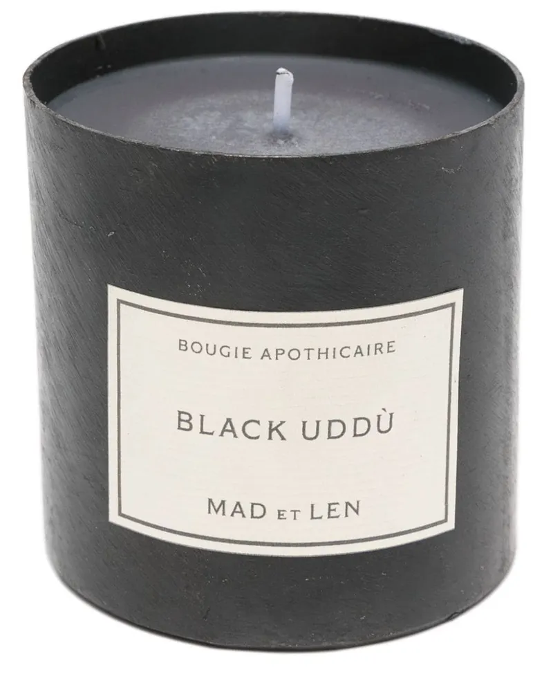 MAD et LEN Black Uddù Kerze (625g) - Schwarz Schwarz