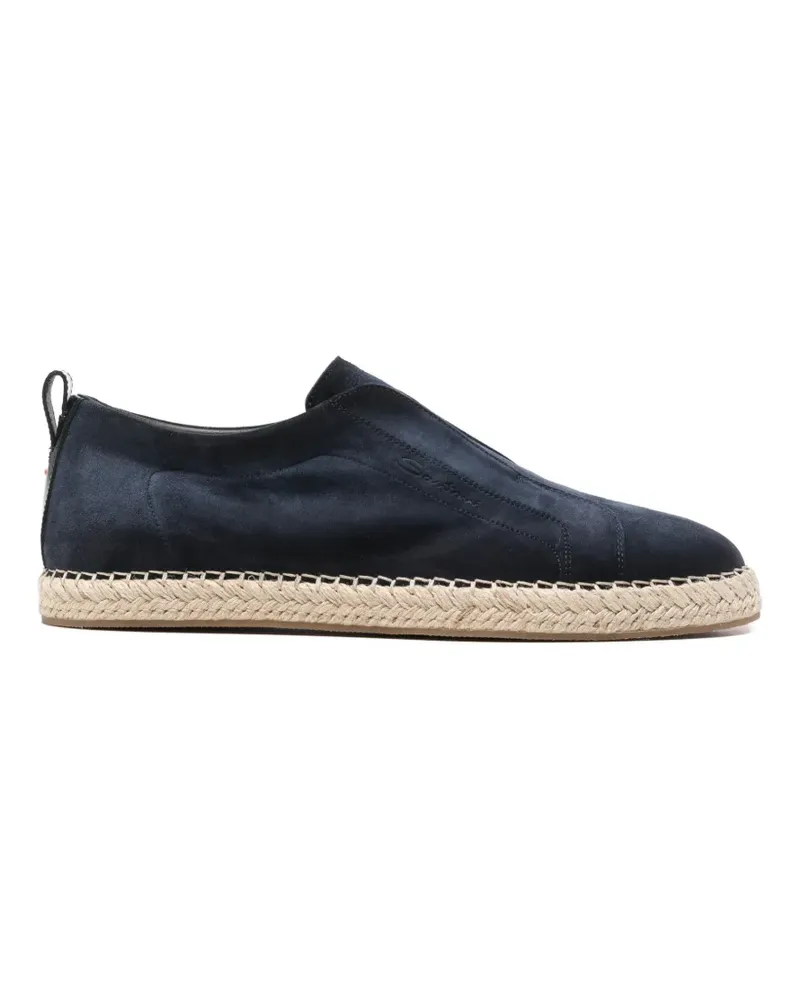 Santoni espadrille flat shoes - Blau Blau