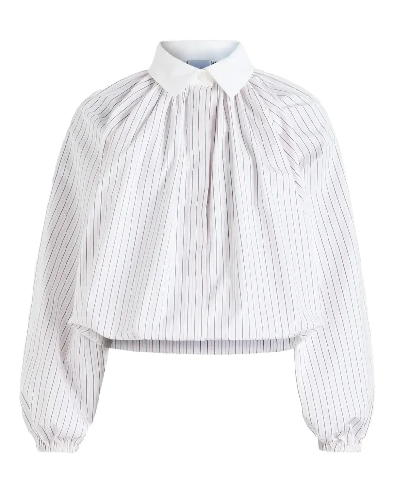 Patou Bluse mit Nadelstreifen - Weiß Weiß