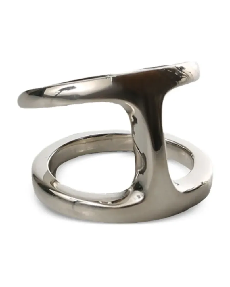 HOORSENBUHS polished-finish double ring - Silber Silber