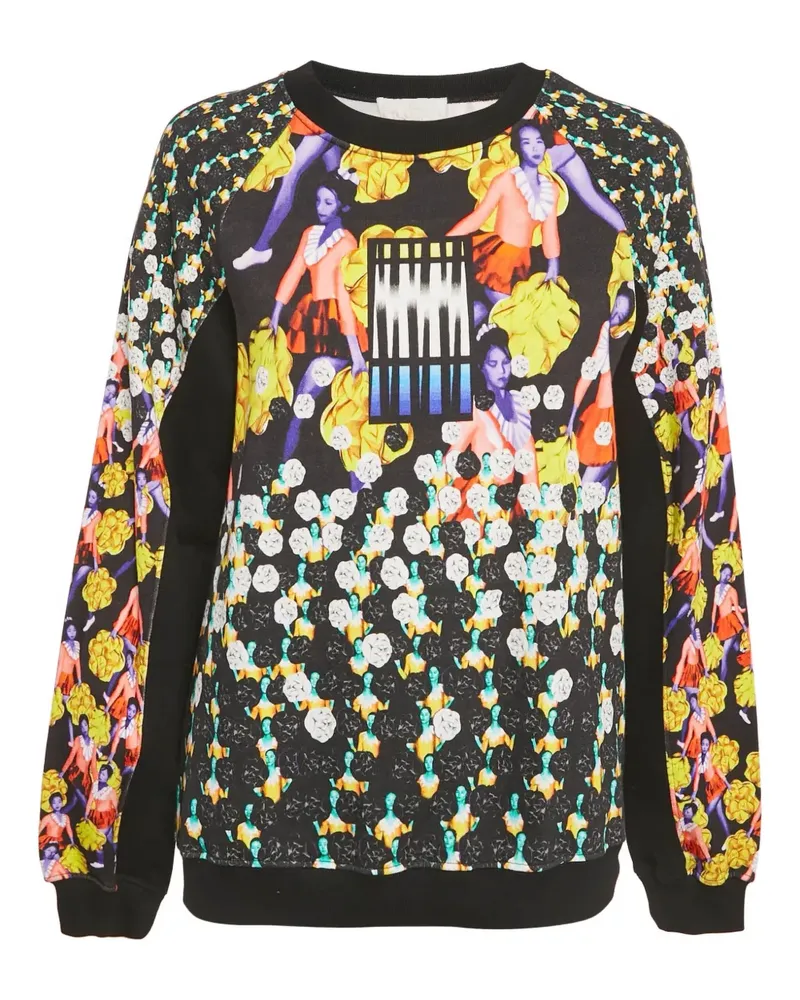 Peter Pilotto Sweatshirt mit Print - Schwarz Schwarz