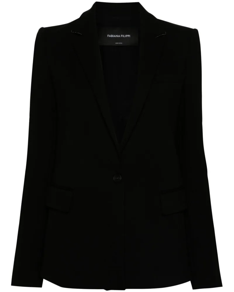 Fabiana Filippi Blazer aus Jersey - Schwarz Schwarz