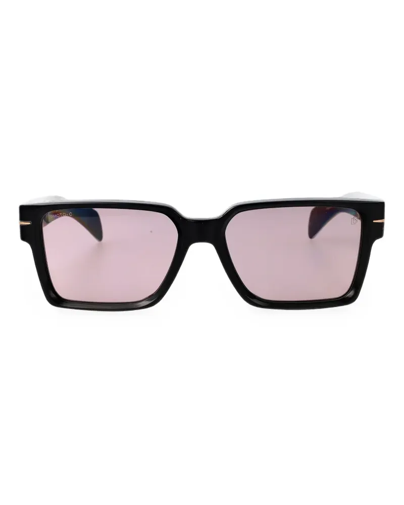 EYEWEAR by DAVID BECKHAM Sonnenbrille mit eckigem Gestell - Schwarz Schwarz