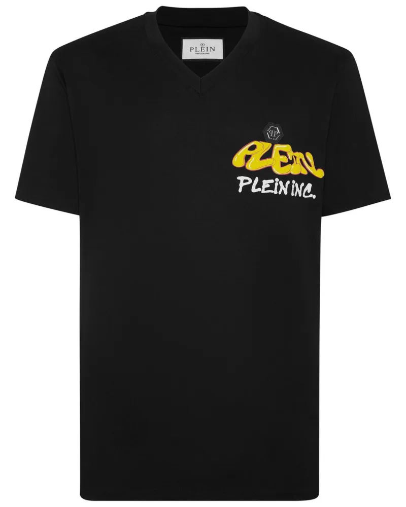 Philipp Plein T-Shirt mit Logo-Print - Schwarz Schwarz