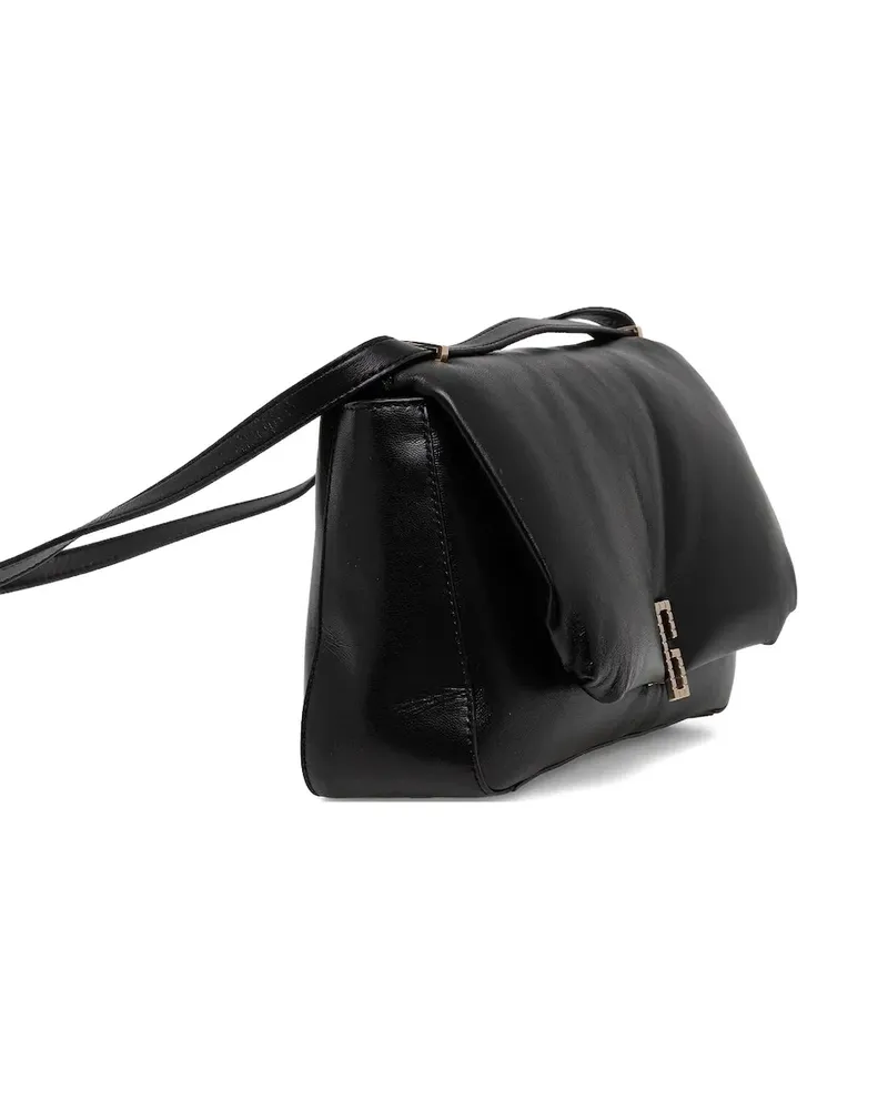 Guess Alizee Schultertasche mit Klappendetail - Schwarz Schwarz