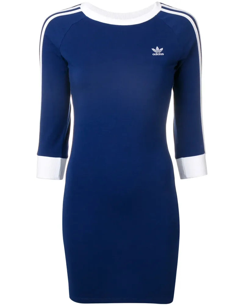 adidas Kleid mit Streifen - Blau Blau