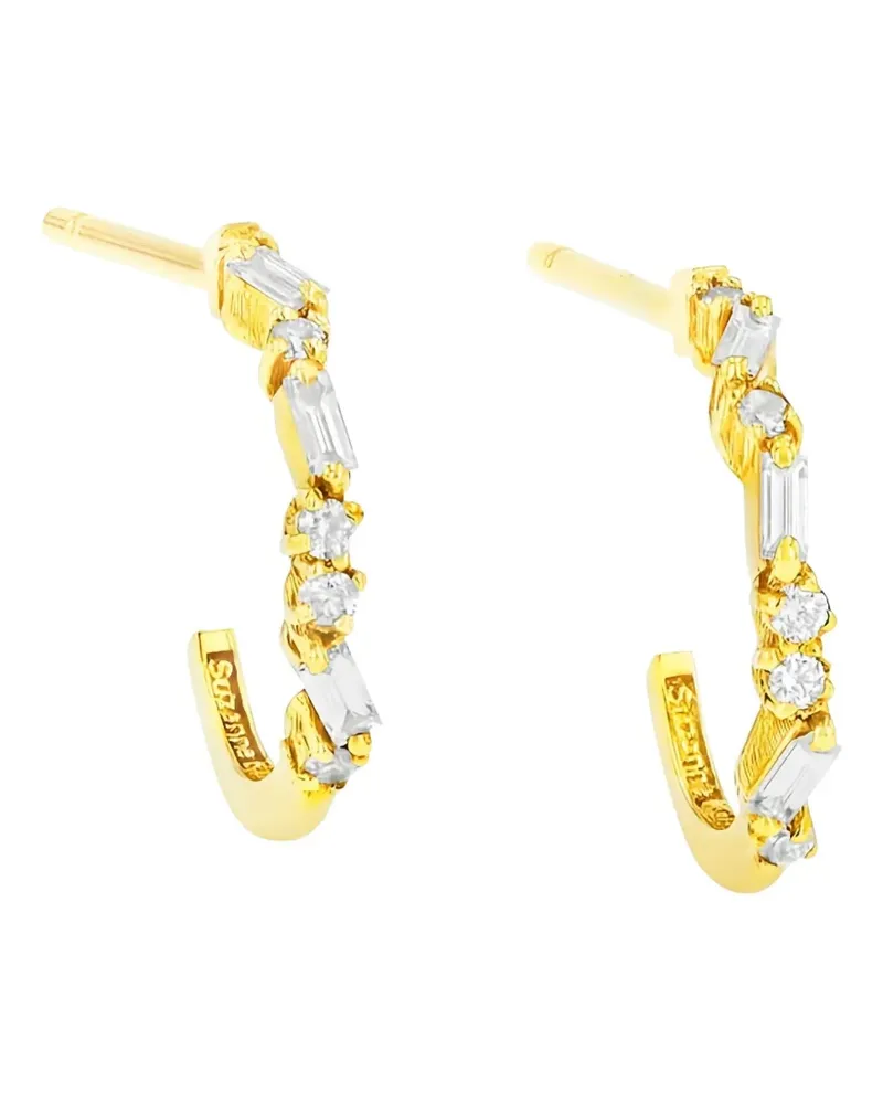 Suzanne Kalan 18kt Gelbgoldohrstecker mit Diamanten Gold