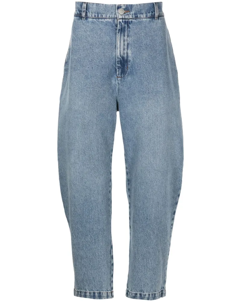 Handred Klassische Tapered-Jeans Blau