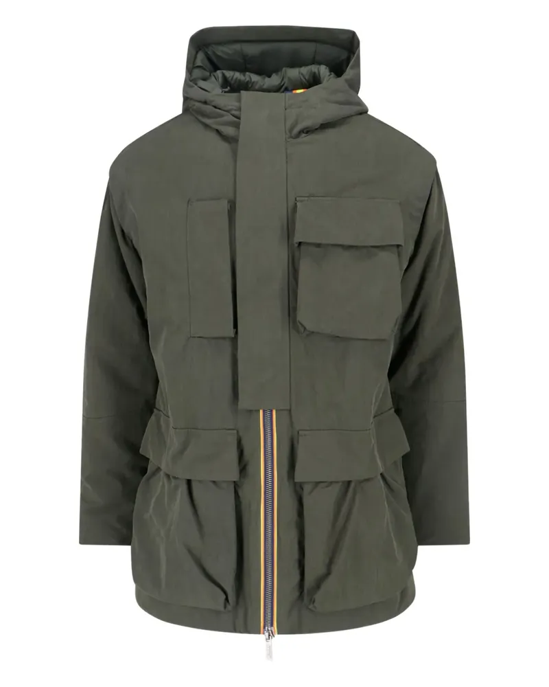 K-Way hooded pocket jacket - Grün Grün