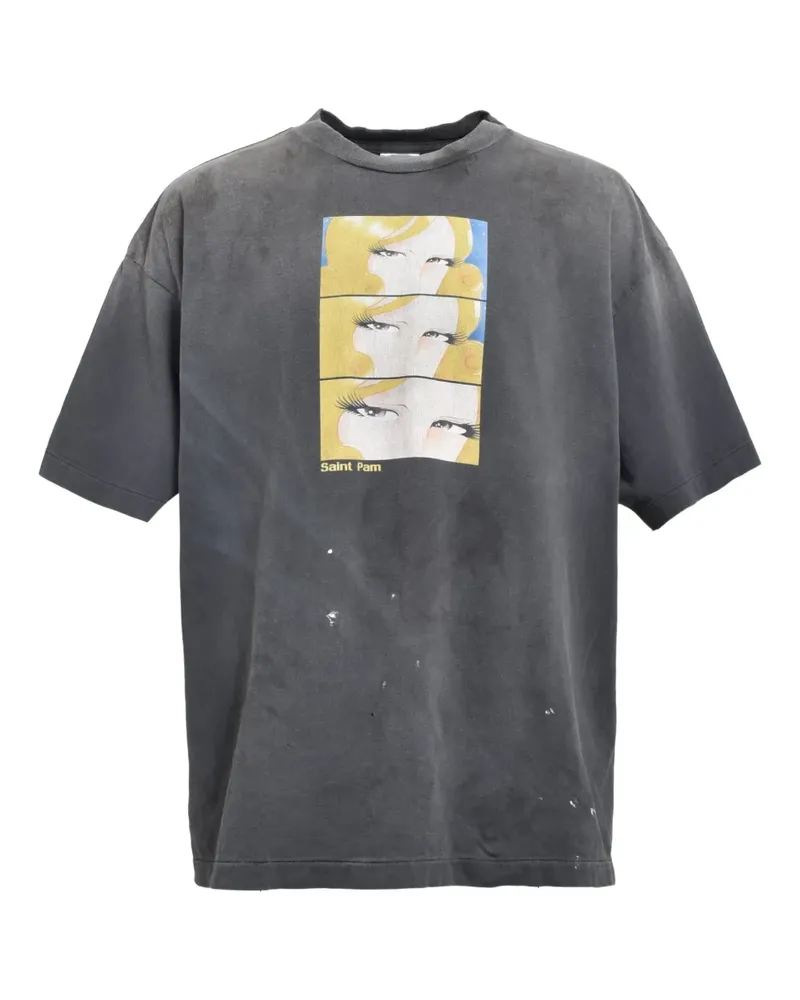 SAINT MXXXXXX P.A.M. T-Shirt - Schwarz Schwarz