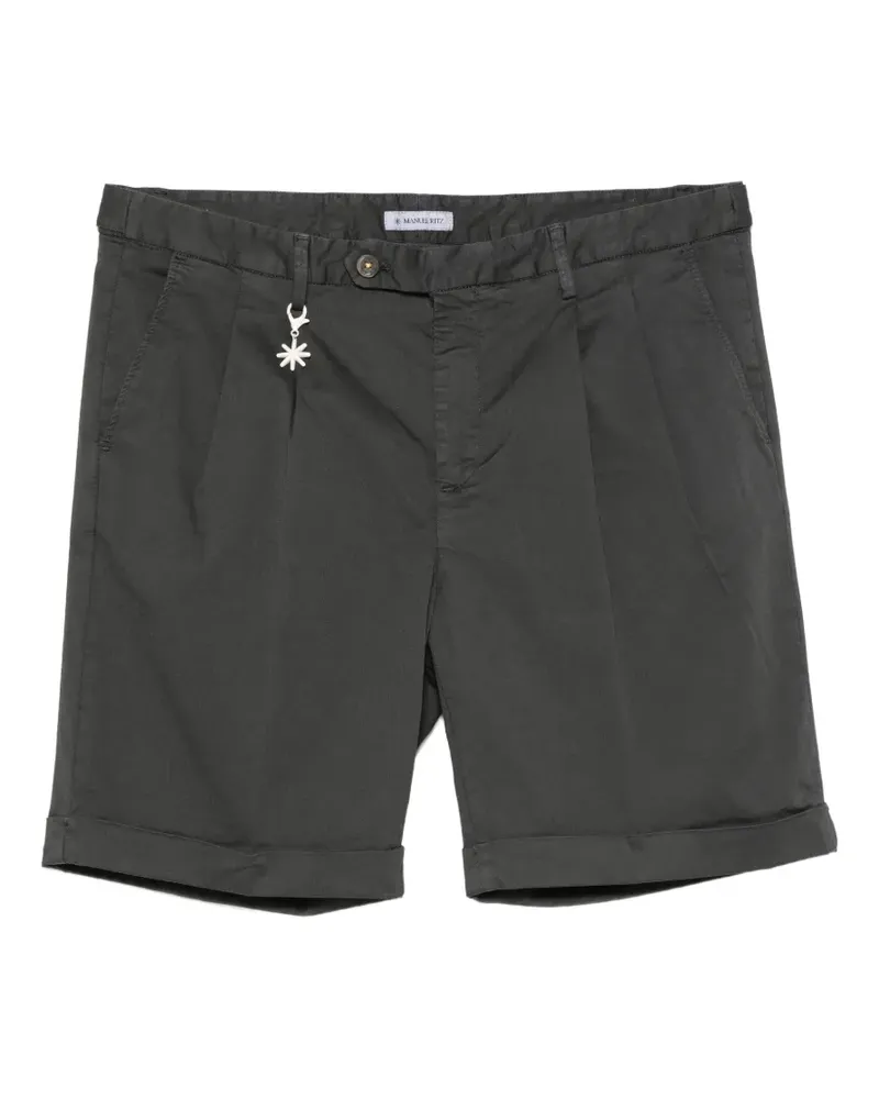 Manuel Ritz Shorts mit Gürtelschlaufen - Grau Grau