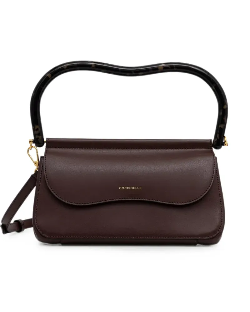 Coccinelle tortoiseshell-effect handle tote bag - Braun Braun