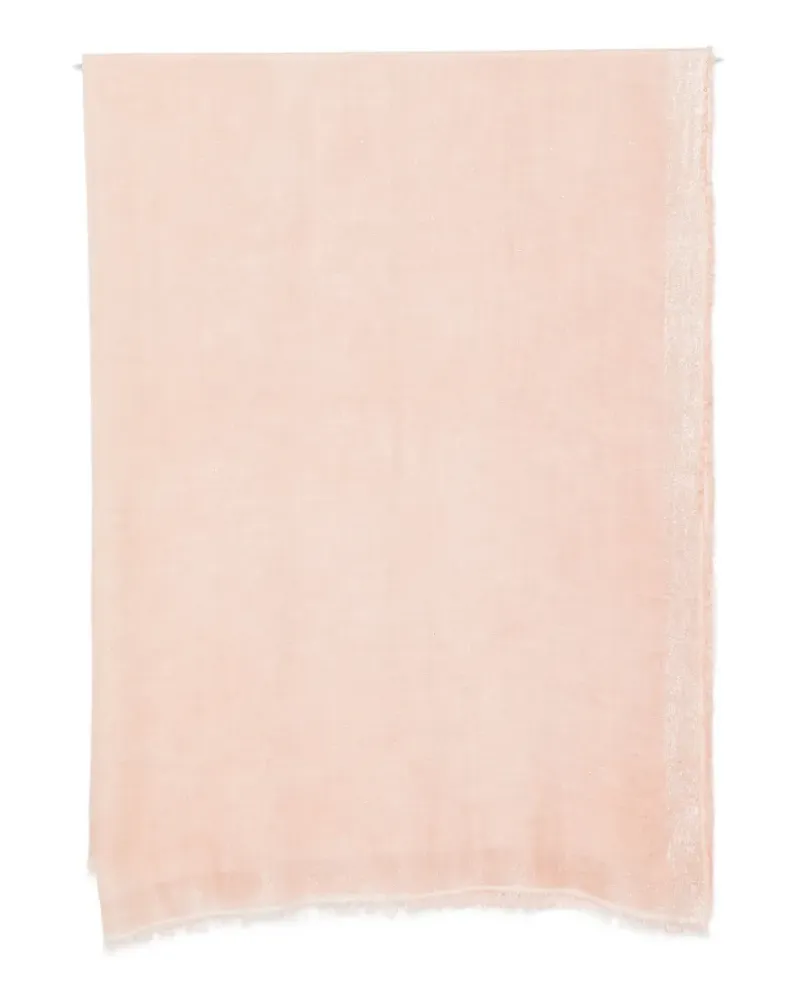 Faliero Sarti glitter-effect frayed scarf - Rosa Rosa