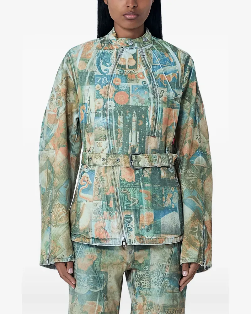 KIKO KOSTADINOV x Levi Carina belt-detail jacket - Nude Nude