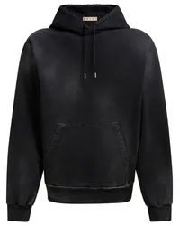 Marni Hoodie mit Bleach-Optik Schwarz