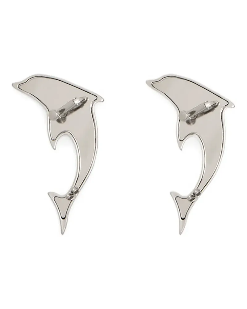 Blumarine dolphin ear cuffs - Silber Silber