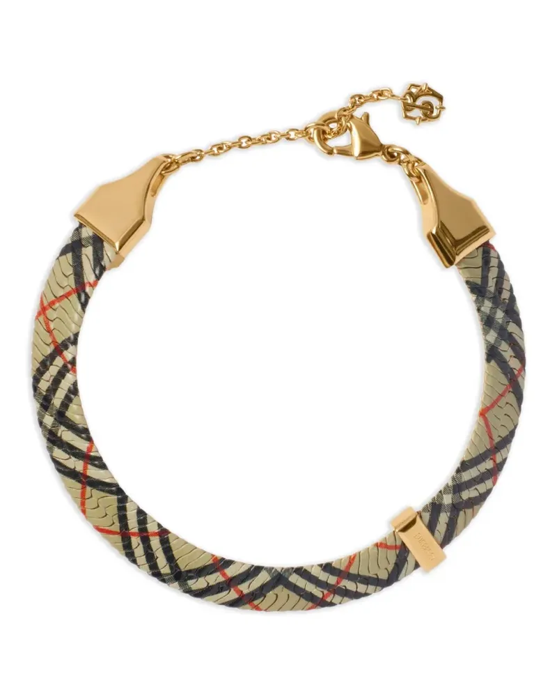 Burberry Kariertes Armband mit Karomuster - Gold Gold