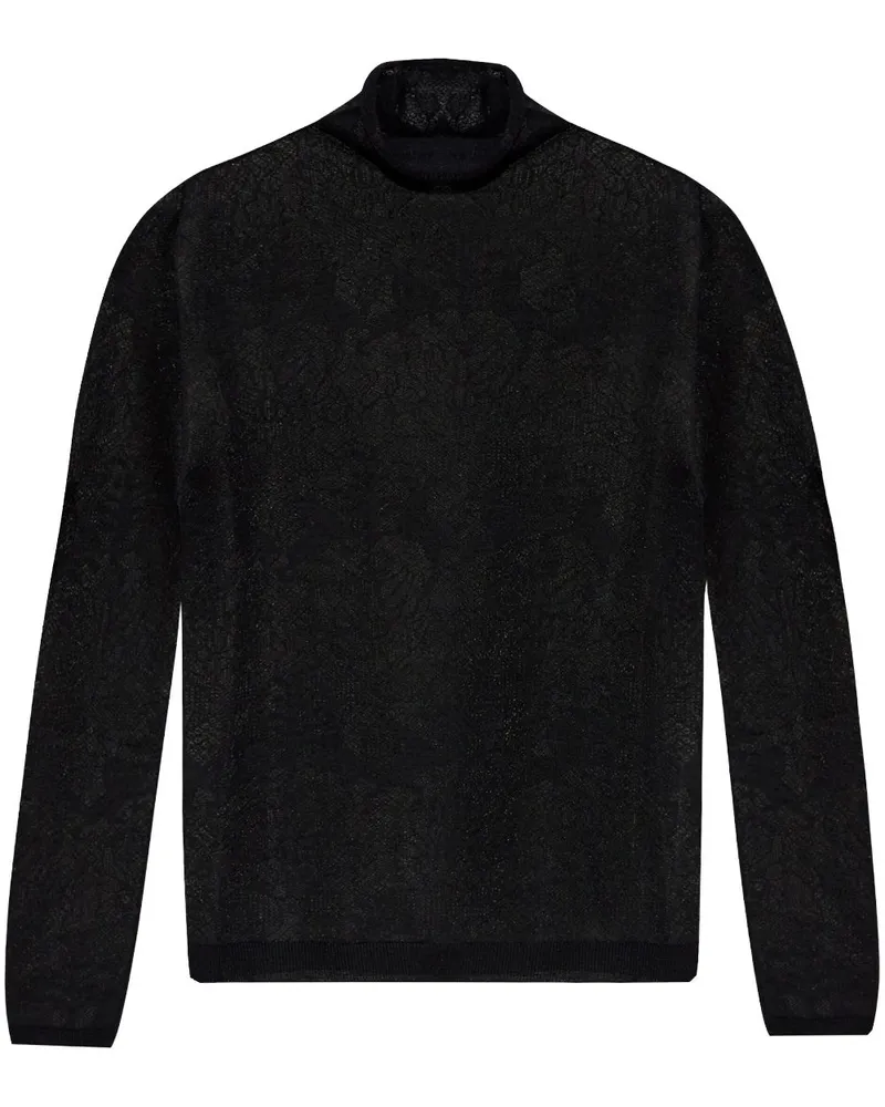 Fabiana Filippi Pullover mit Stehkragen - Schwarz Schwarz