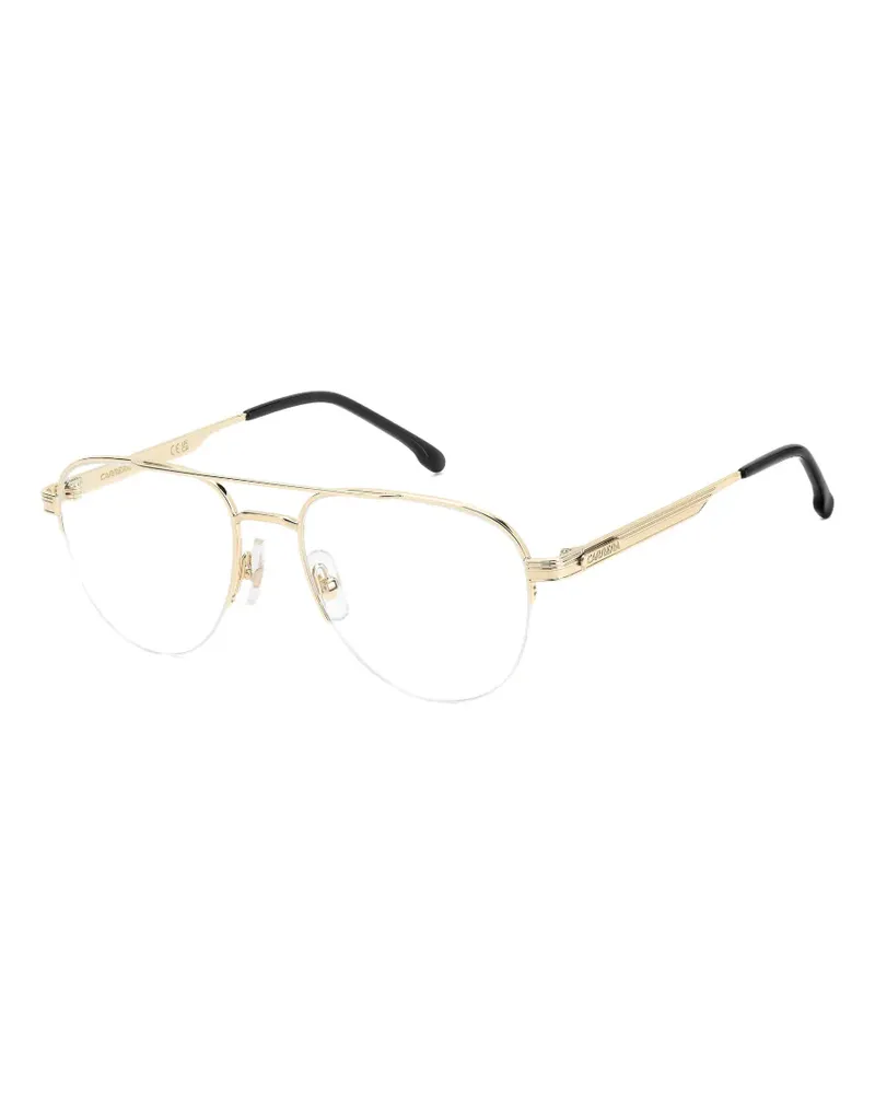Carrera 385 double-bridge pilot-frame glasses - Gold Gold