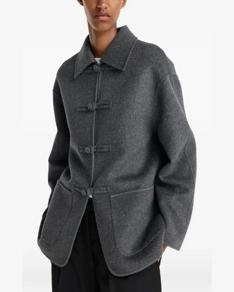 Róhe Jacke mit Knebelverschluss - Grau Grau