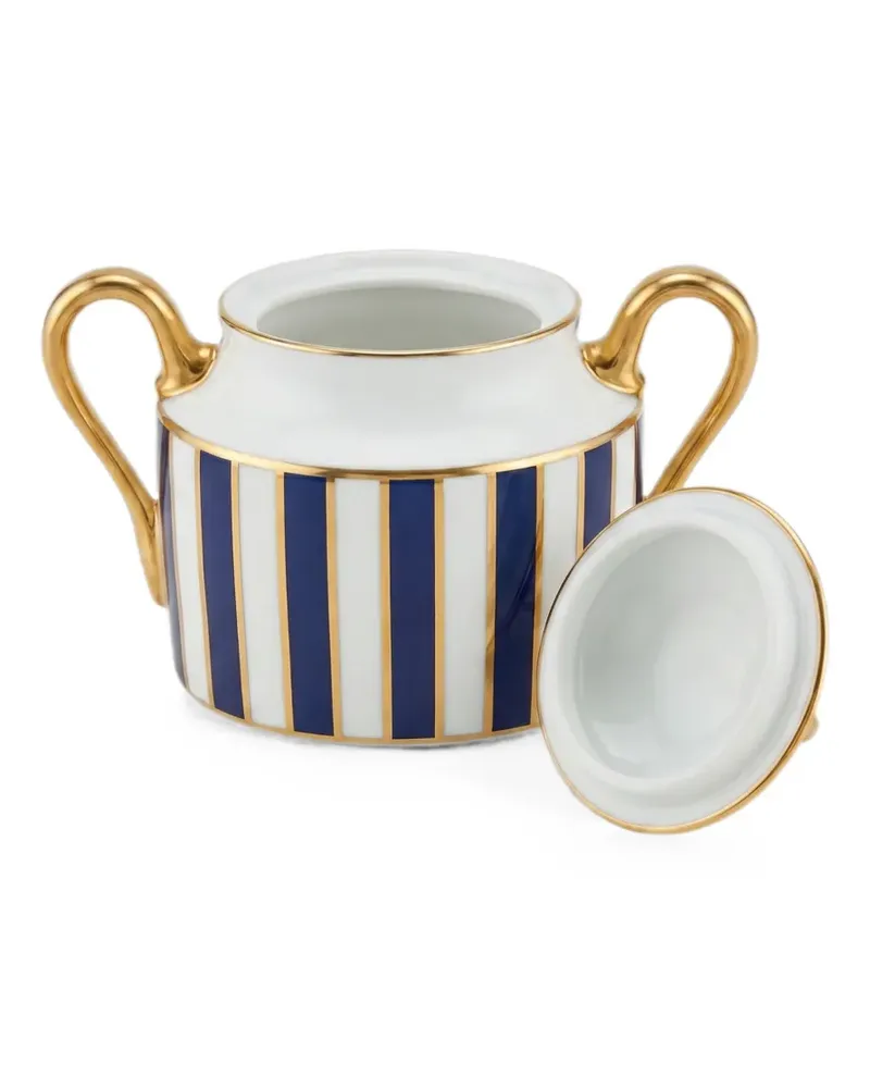 Ginori 1735 Impero Amadeus striped sugar bowl - Weiß Weiß