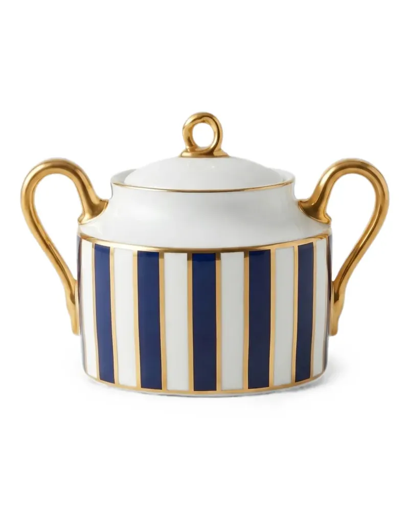Ginori 1735 Impero Amadeus striped sugar bowl - Weiß Weiß