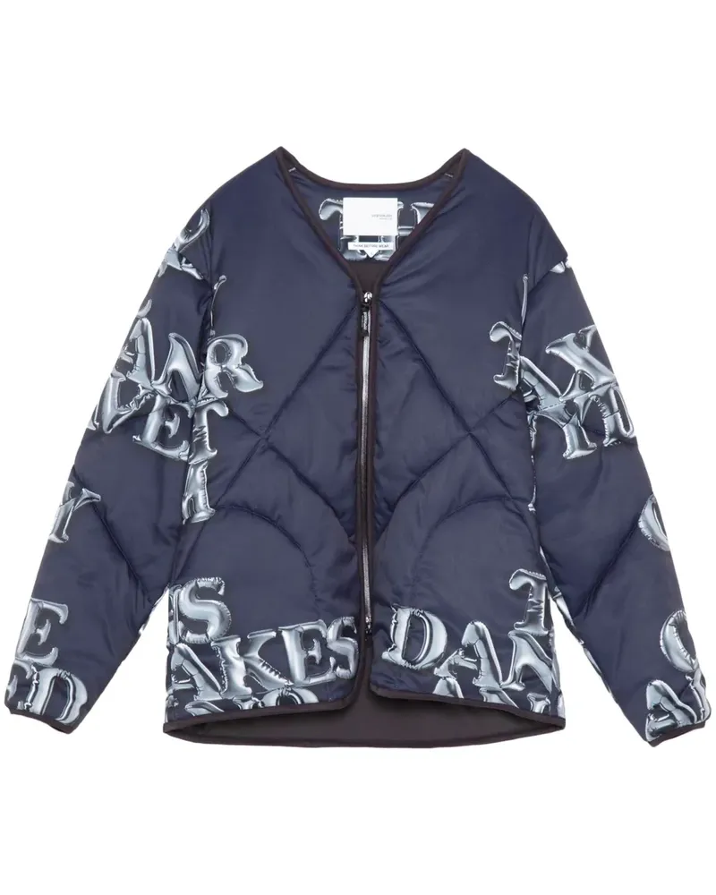 Yoshio Kubo Jacke mit grafischem Print - Blau Blau